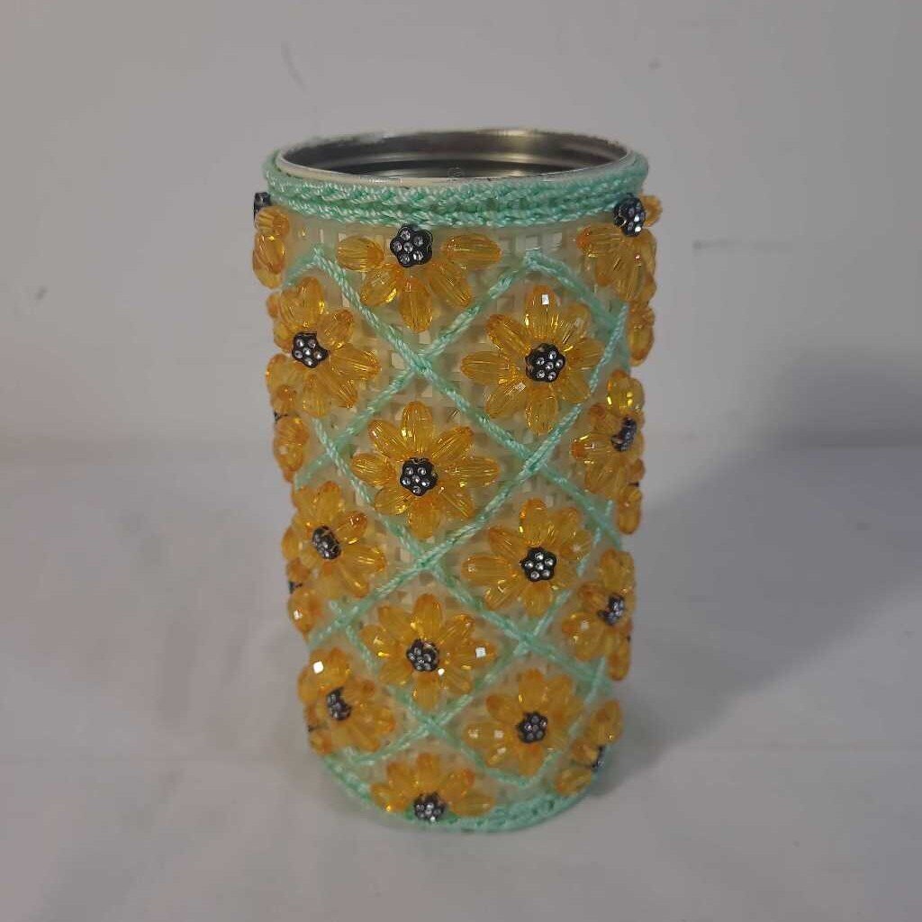 SUNFLOWER BEAD VASE