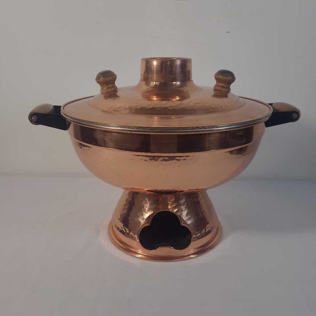 HAMMERED COPPER FIREPOT