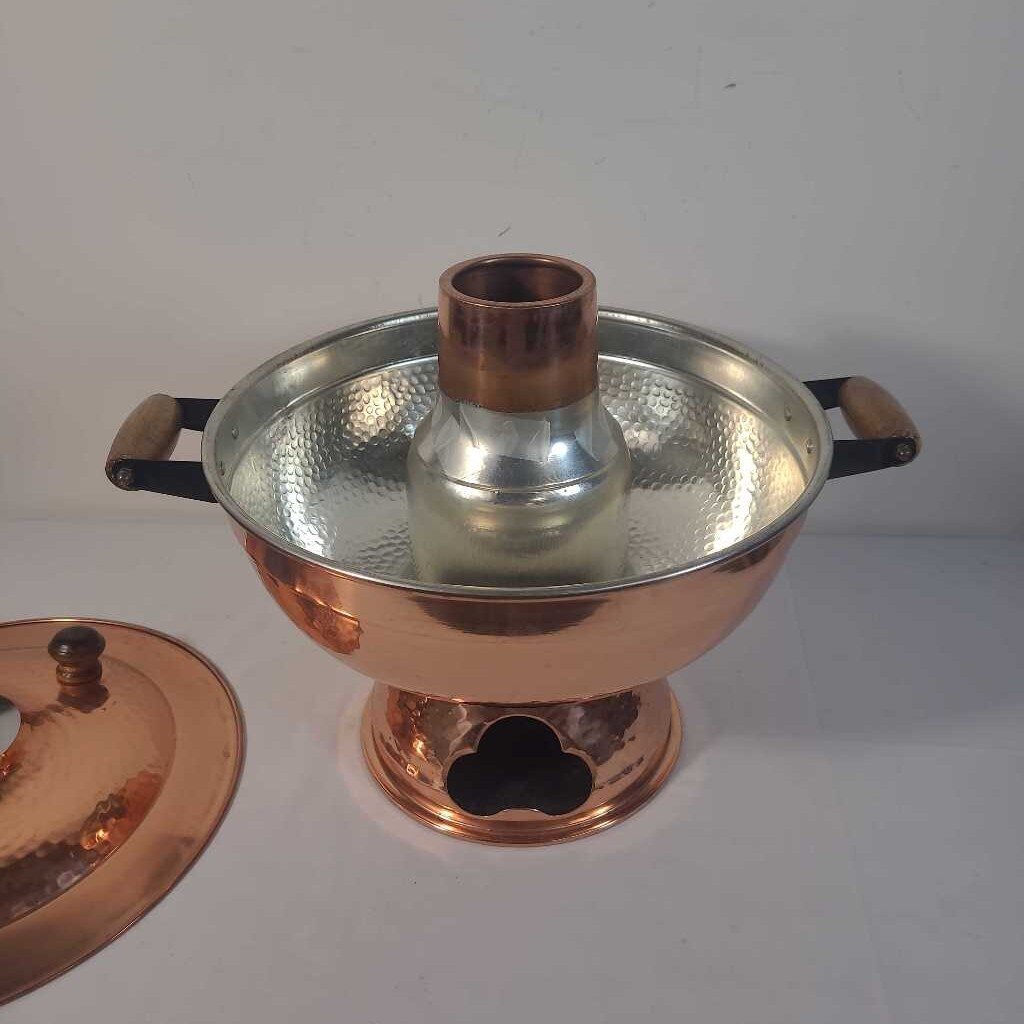 HAMMERED COPPER FIREPOT