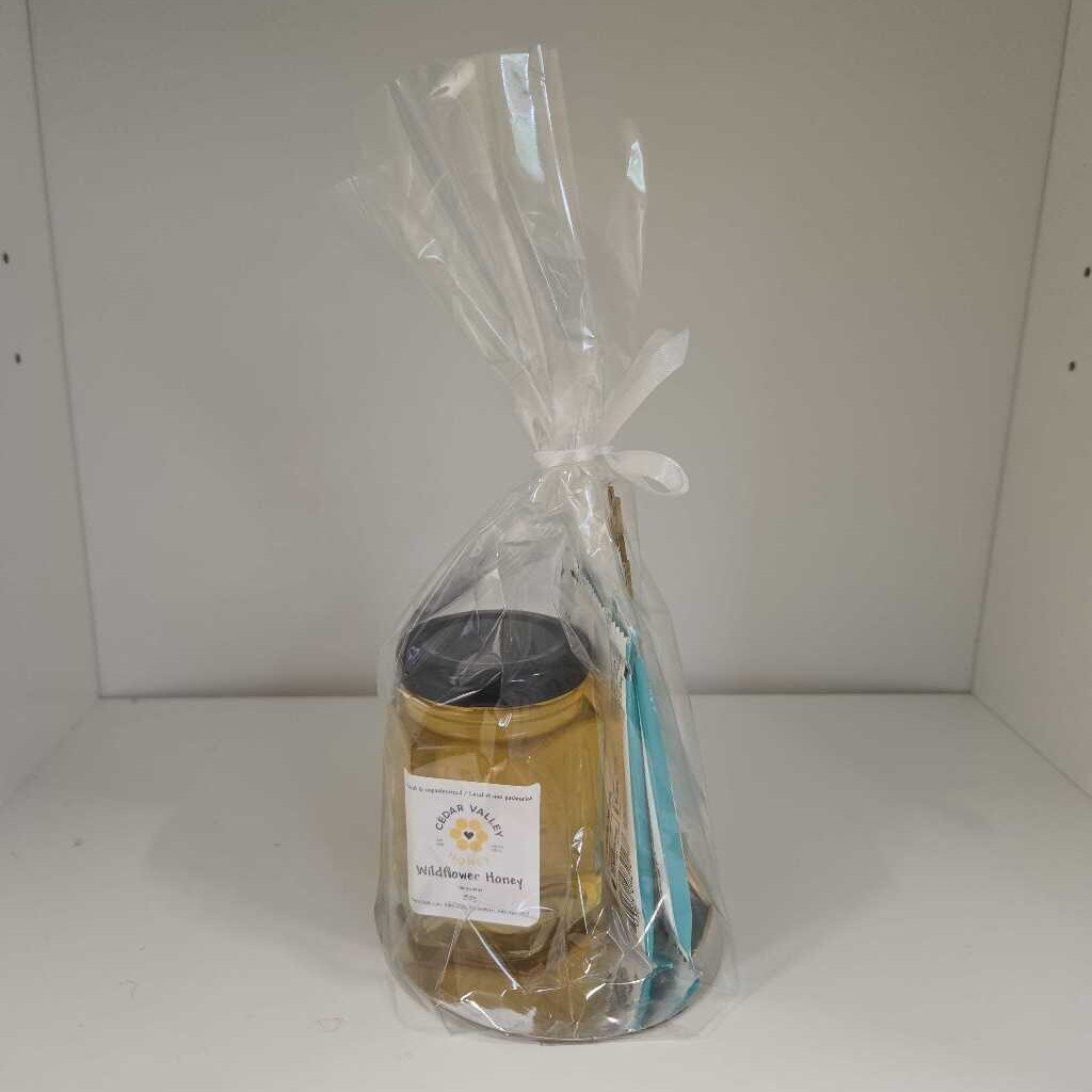 GIFT WRAP CV HONEY 150 DAVIDS SPOON BEESWAX CANDLE