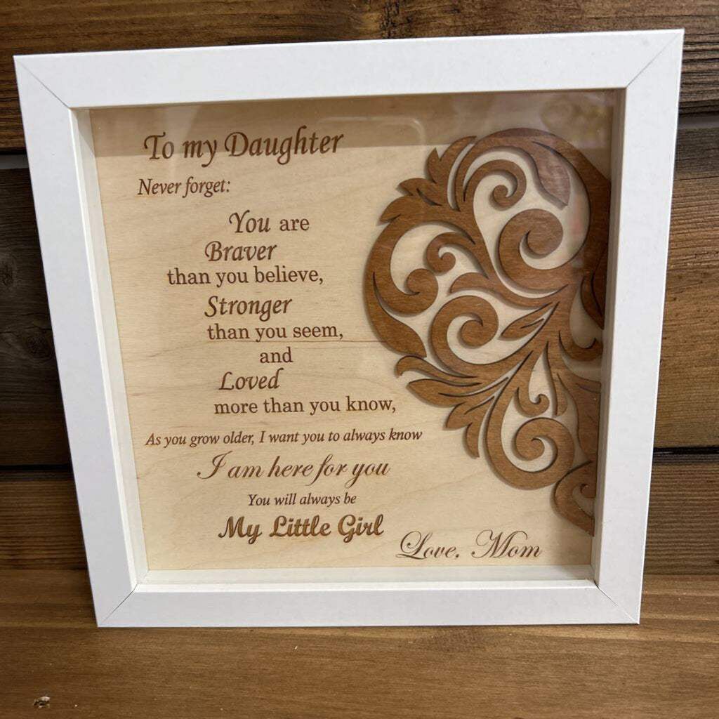 Inspirational shadow box