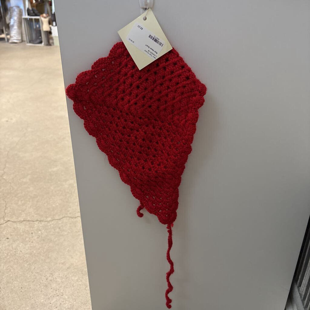Crochet Red Head Scarf
