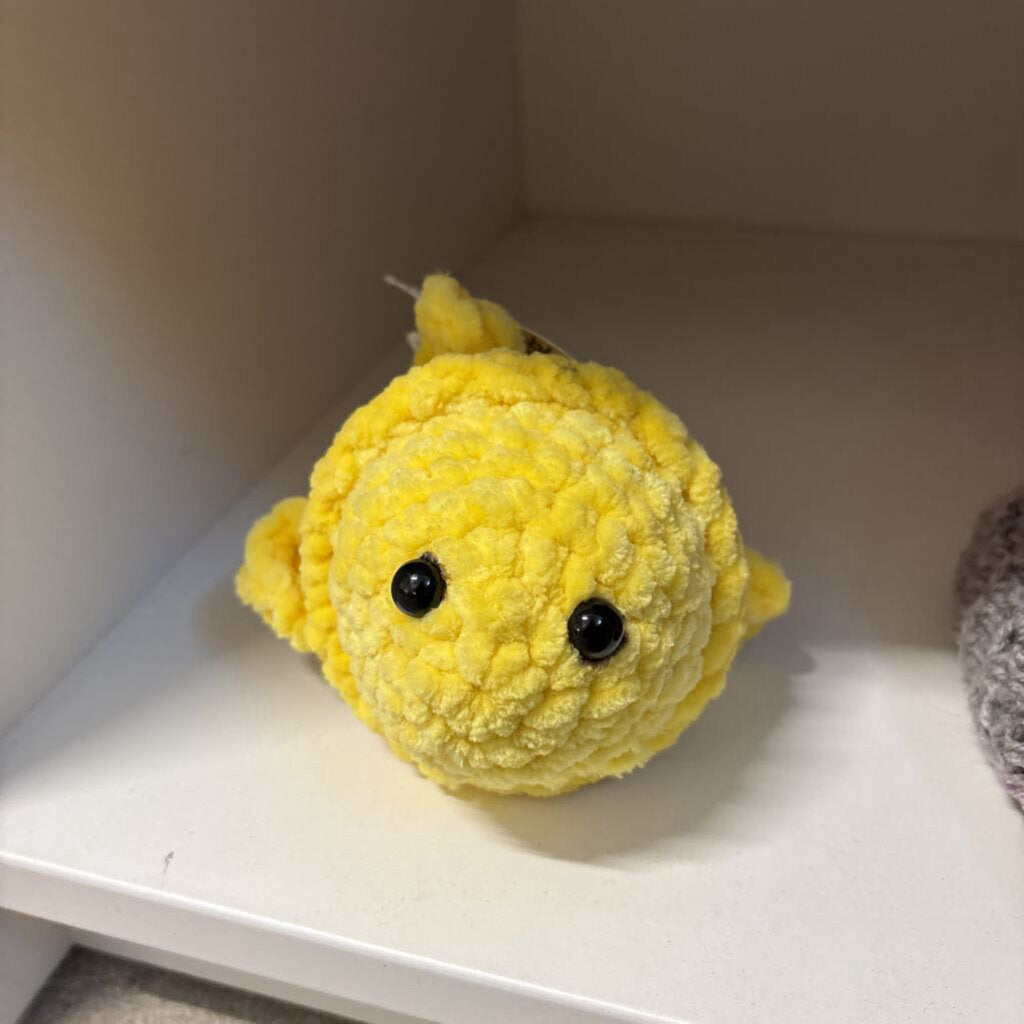 Crochet Yellow Fish Stress Ball