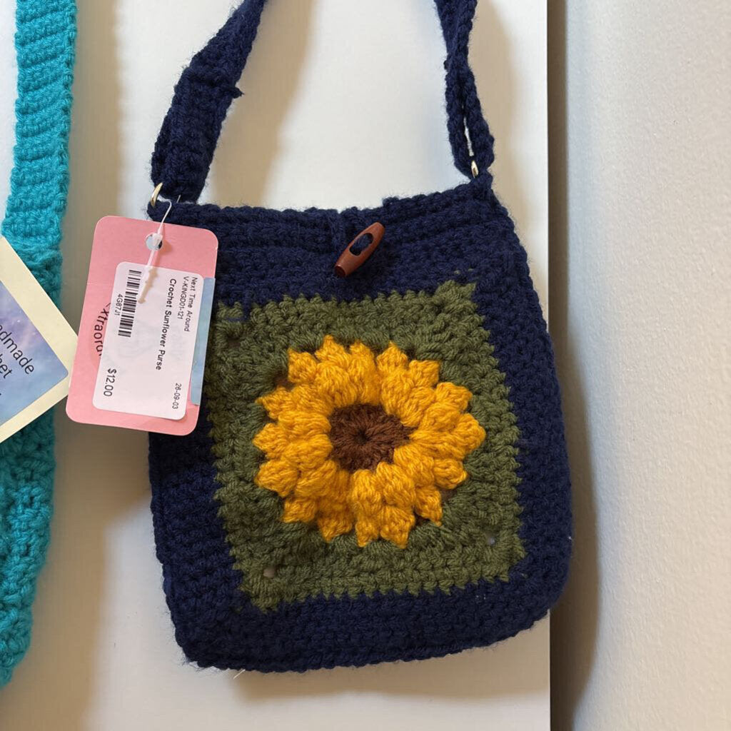 Crochet Sunflower Purse