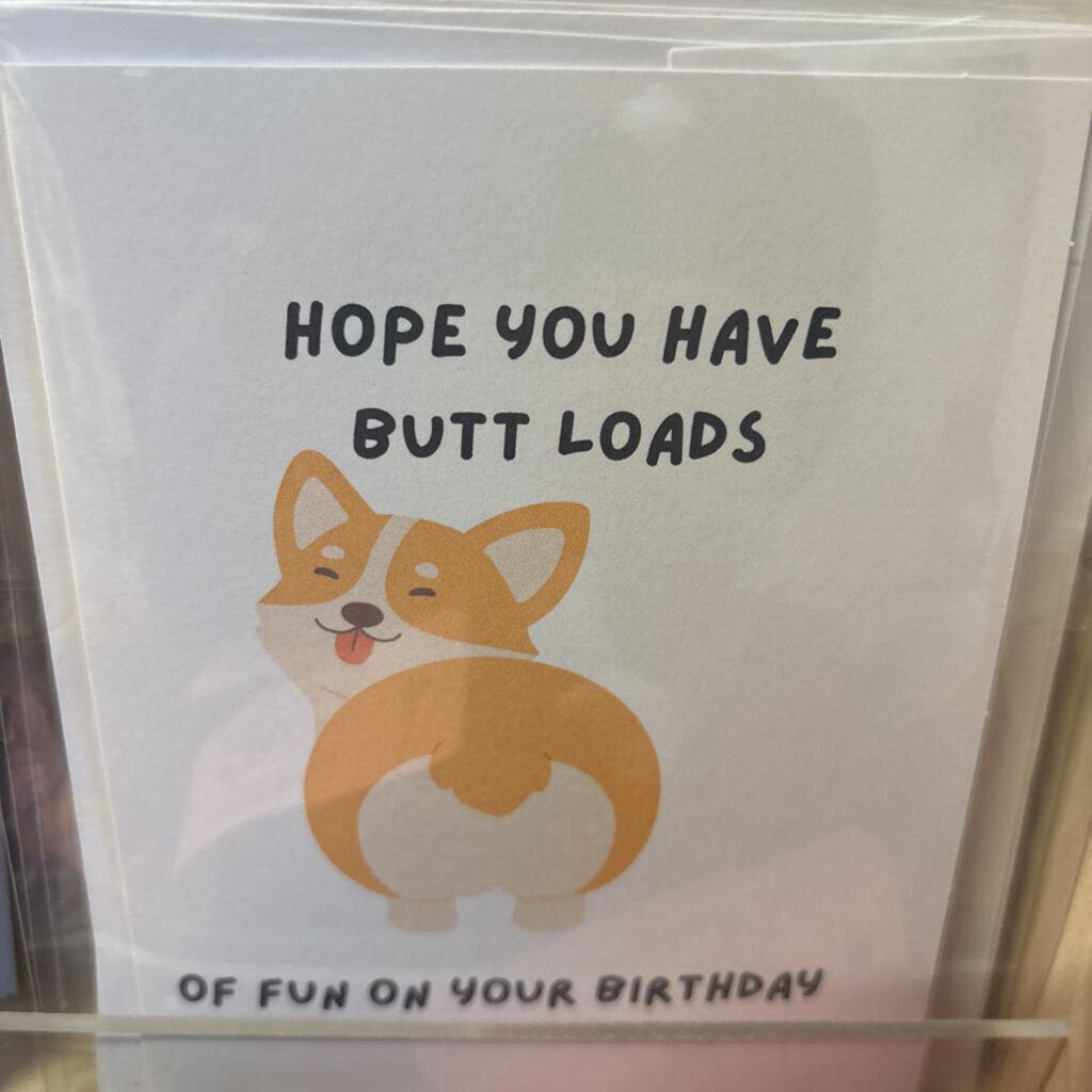 Corgi Butt Card