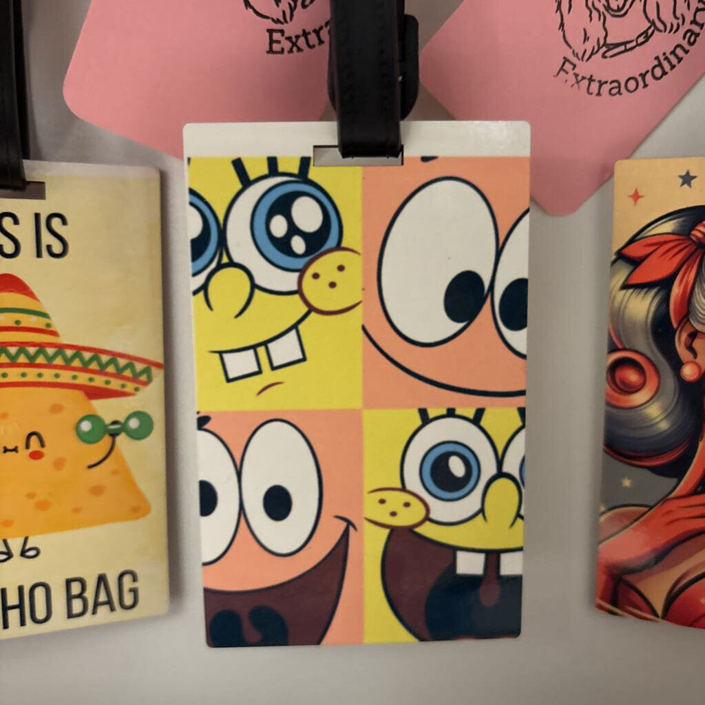 Sponge Bob Luggage Tag