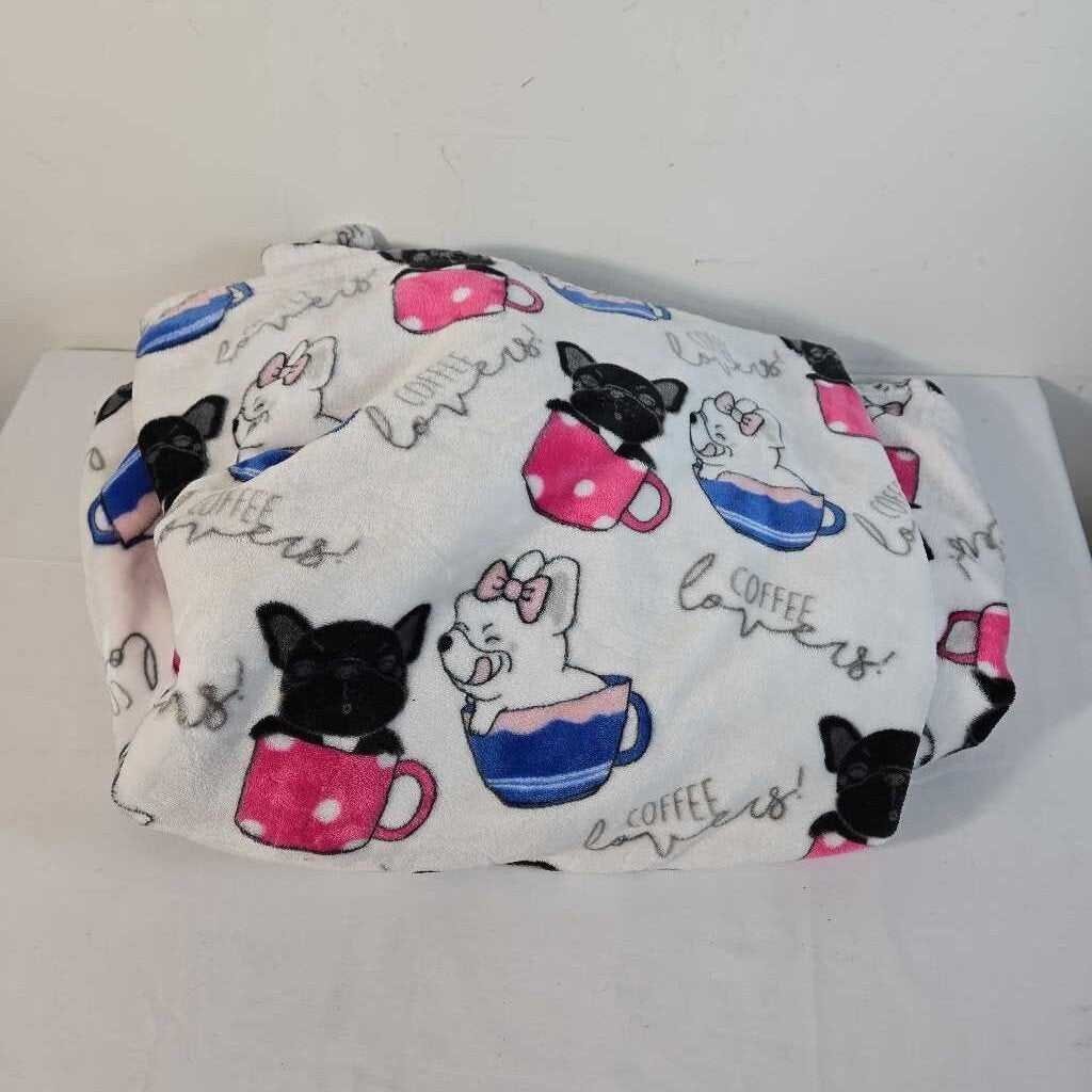 COFFEE LOVERS FUZZY BLANKET
