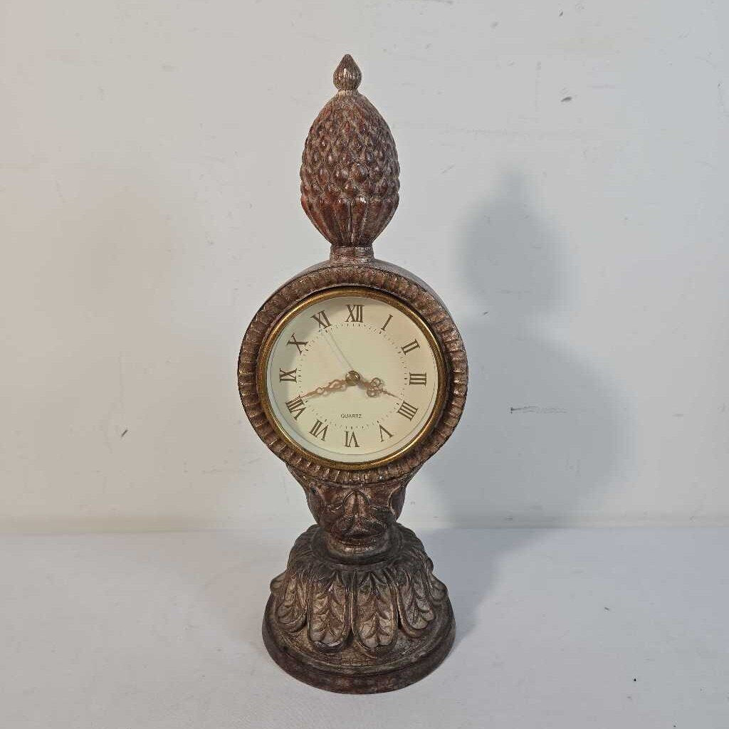 RUST COLOURED TABLE CLOCK