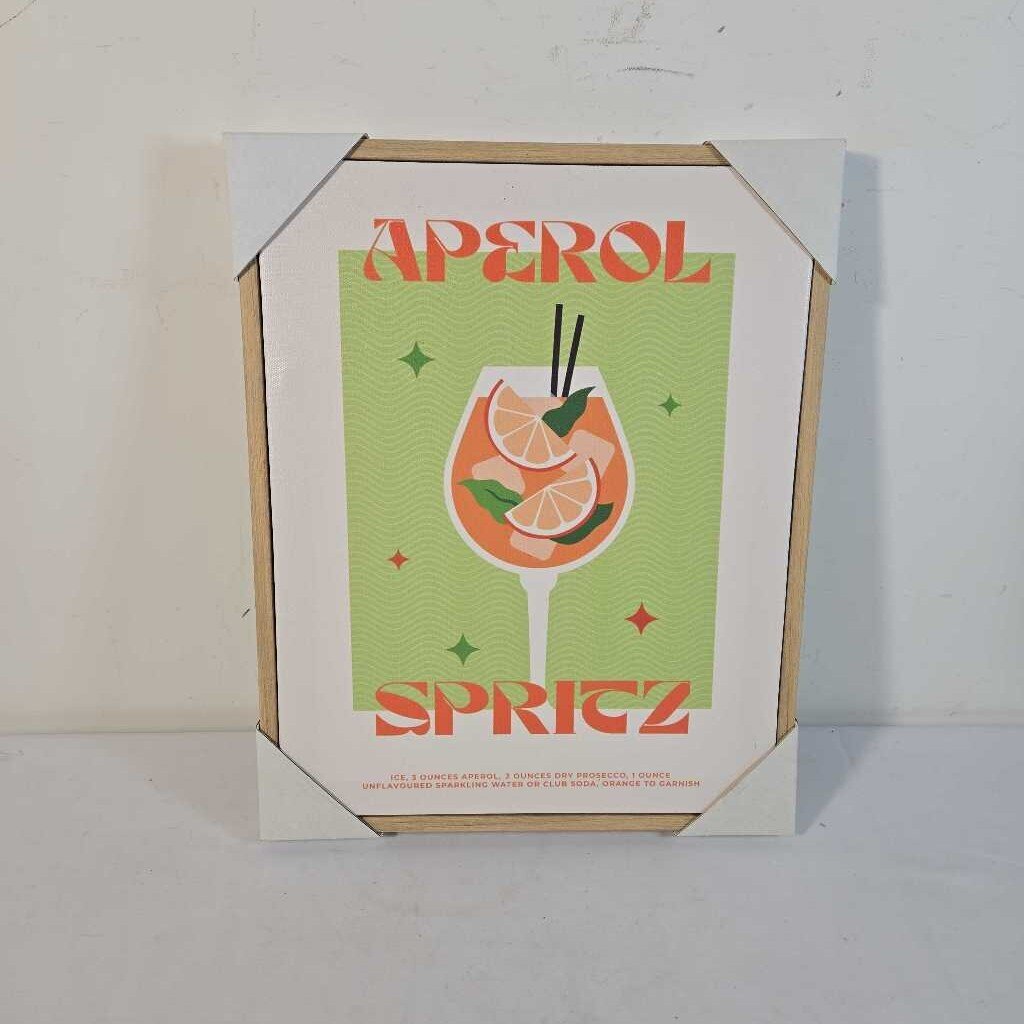 APEROL SPRITZ FRAMED CANVAS