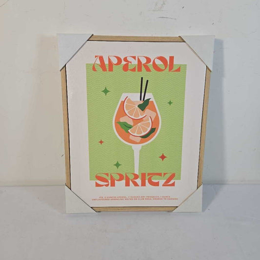 APEROL SPRITZ FRAMED CANVAS