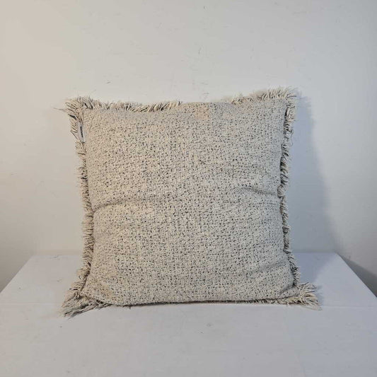 BEIGE FRINGE PILLOW