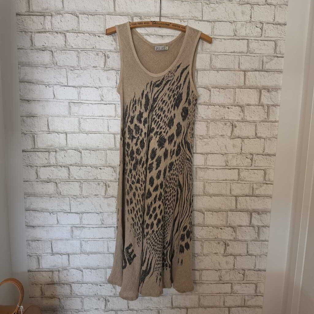 MACIEJ PILAT Linen Print Dress Poland