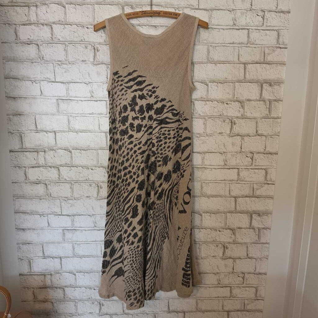 MACIEJ PILAT Linen Print Dress Poland
