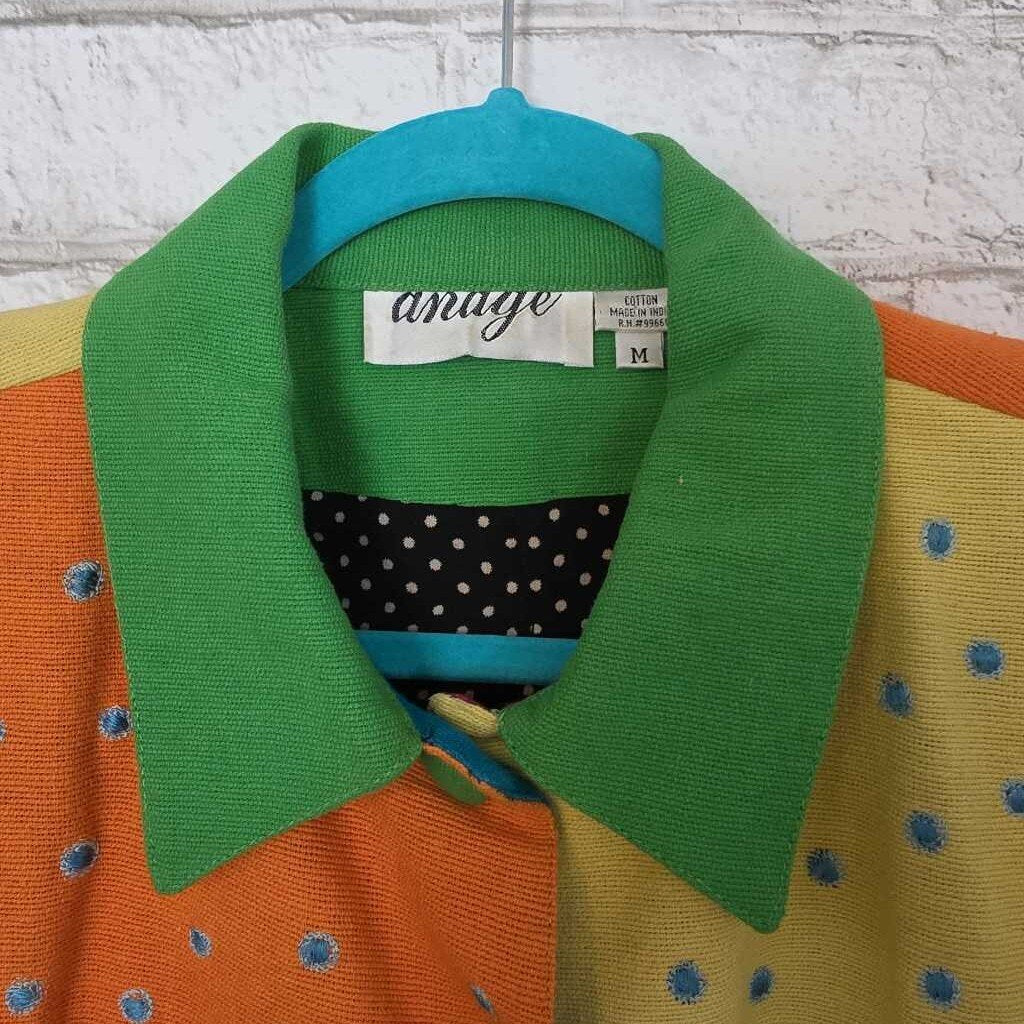 Vintage ANAGE "Art to Wear" Tropical Fish Jacket