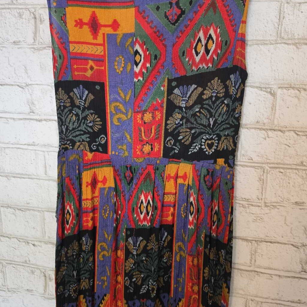 Vintage DALMYS Patterned Dress