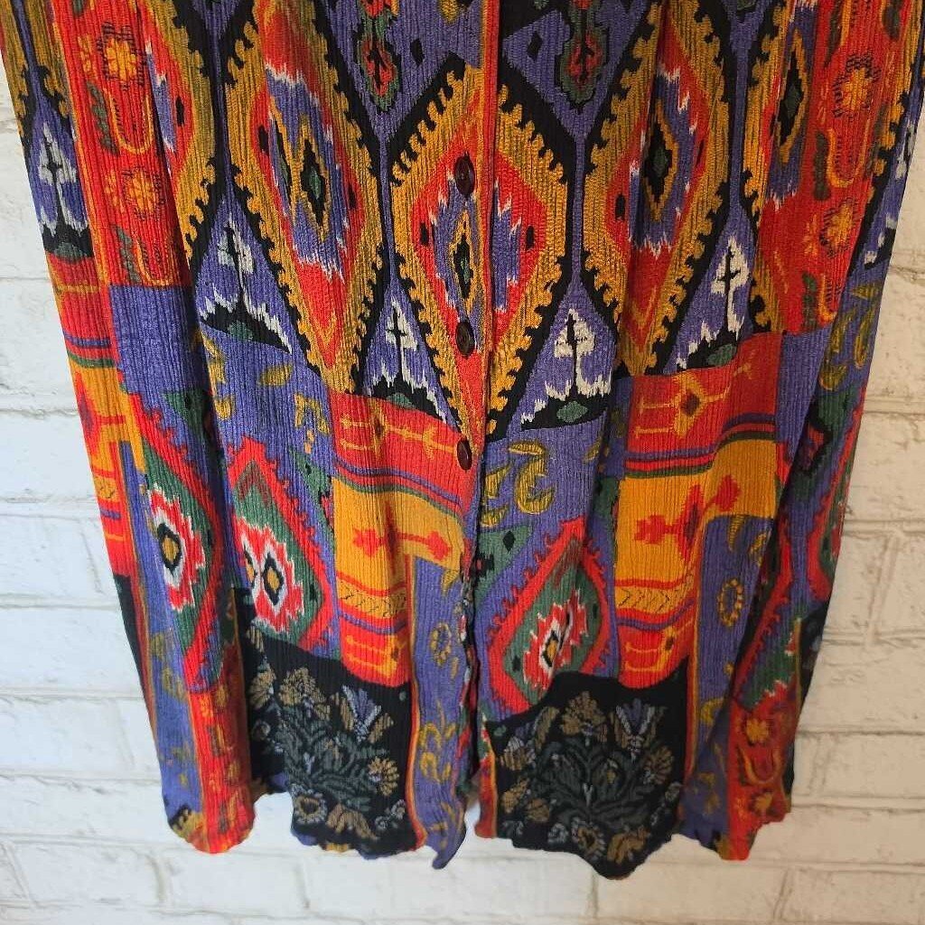 Vintage DALMYS Patterned Dress