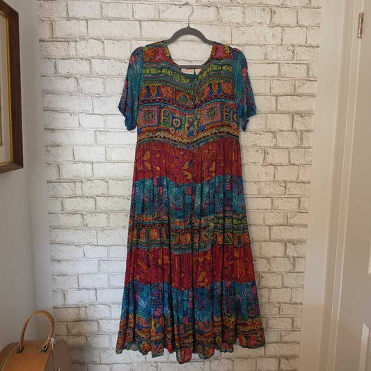 Vintage LA LINGERIE Pattterned Dress