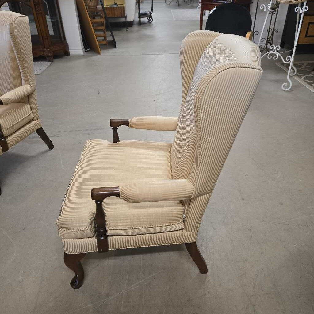 GOLD STRIPE ARM CHAIR