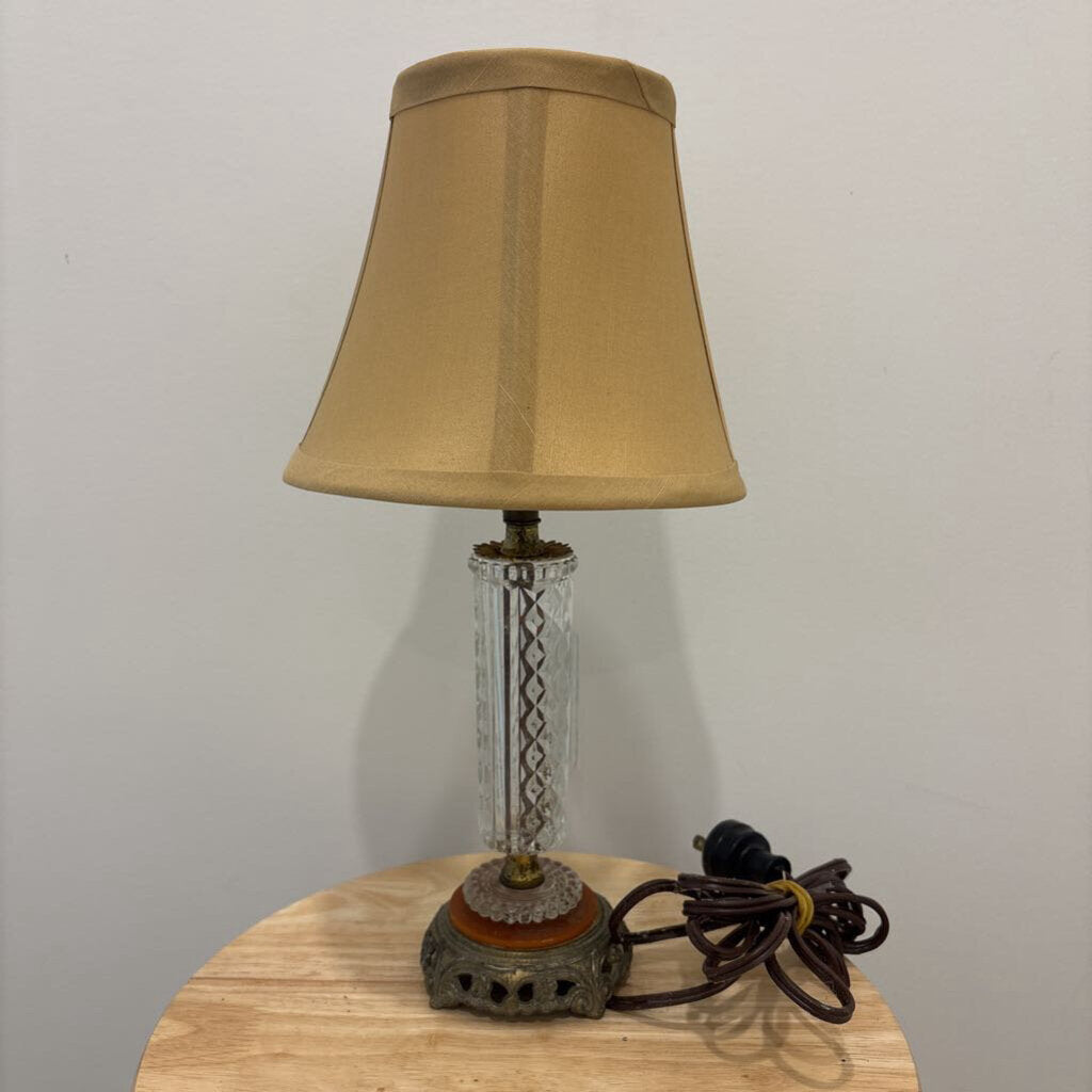 CUT GLASS LAMP