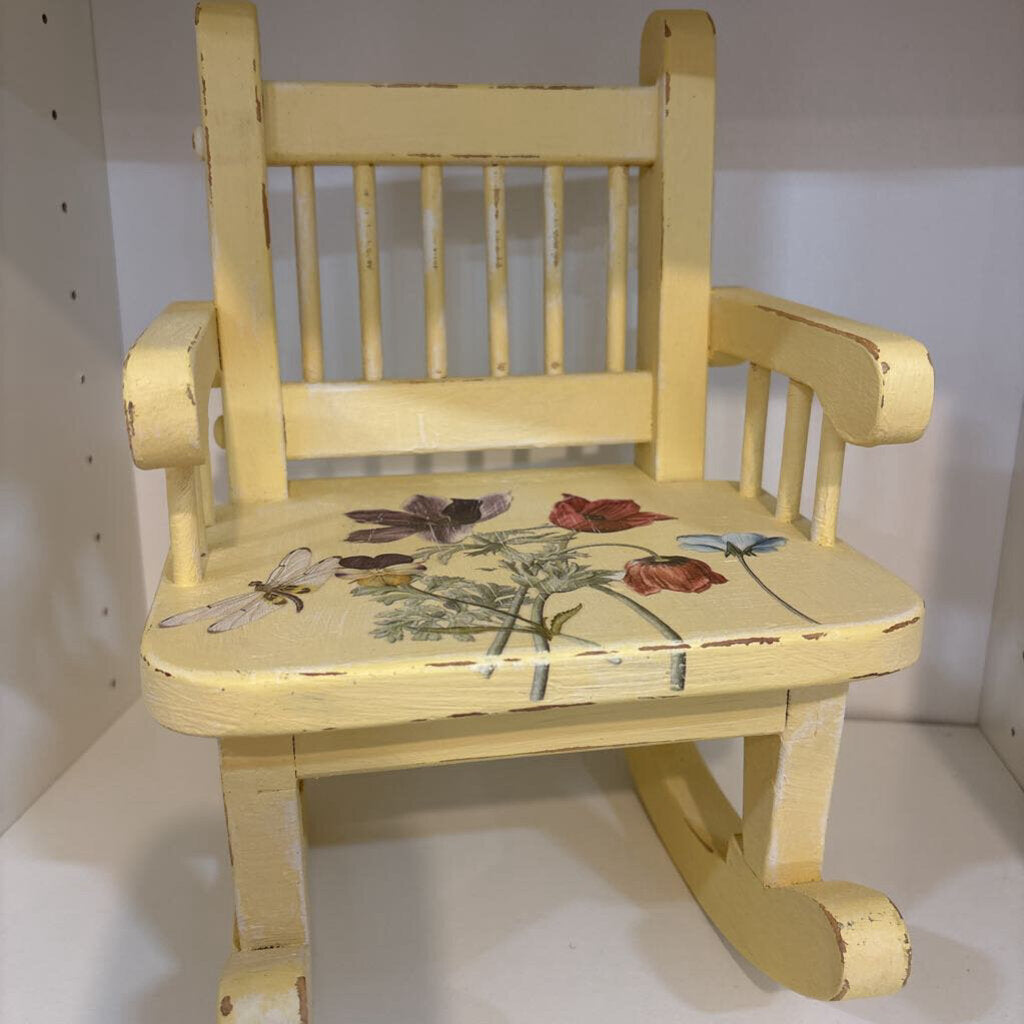 YELLOW ROCKING CHAIR