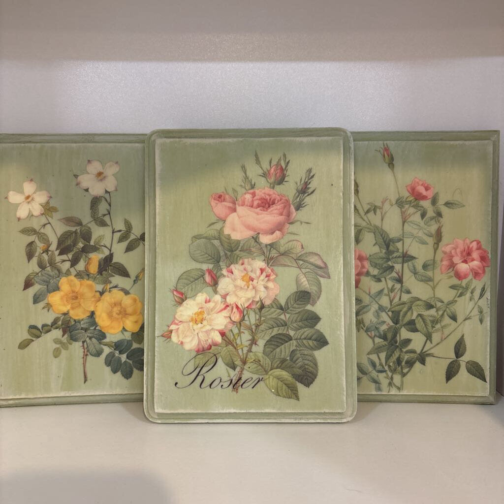 ROSES WALL DECOR SET OF 3