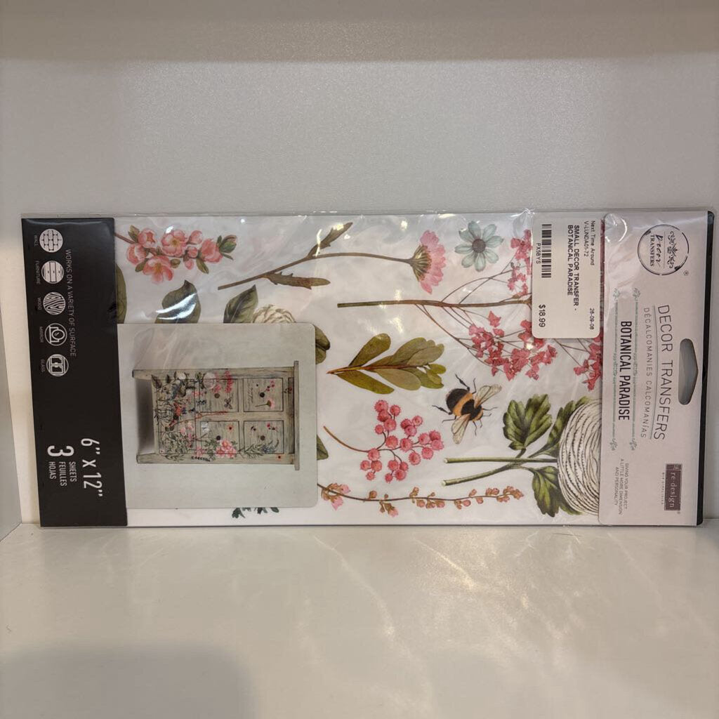 SMALL DECOR TRANSFER - BOTANICAL PARADISE