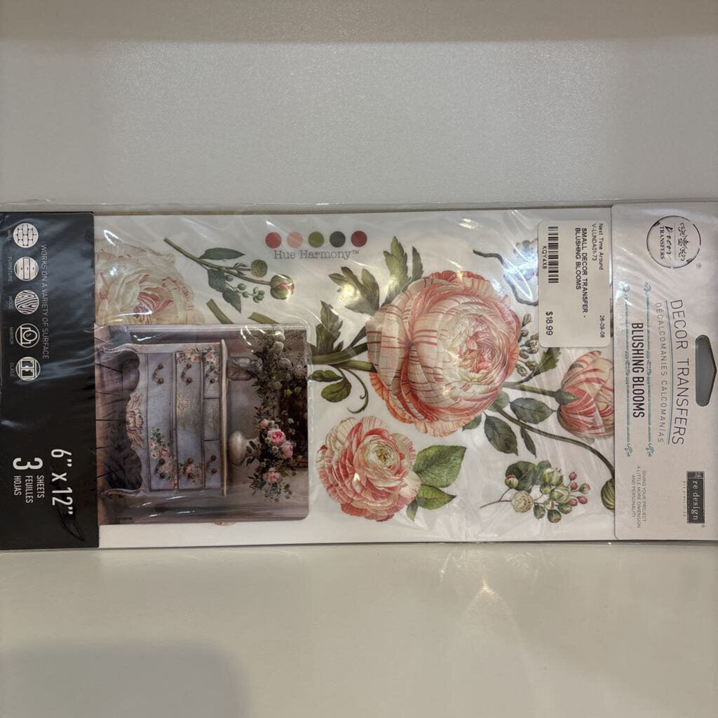 SMALL DECOR TRANSFER - BLUSHING BLOOMS