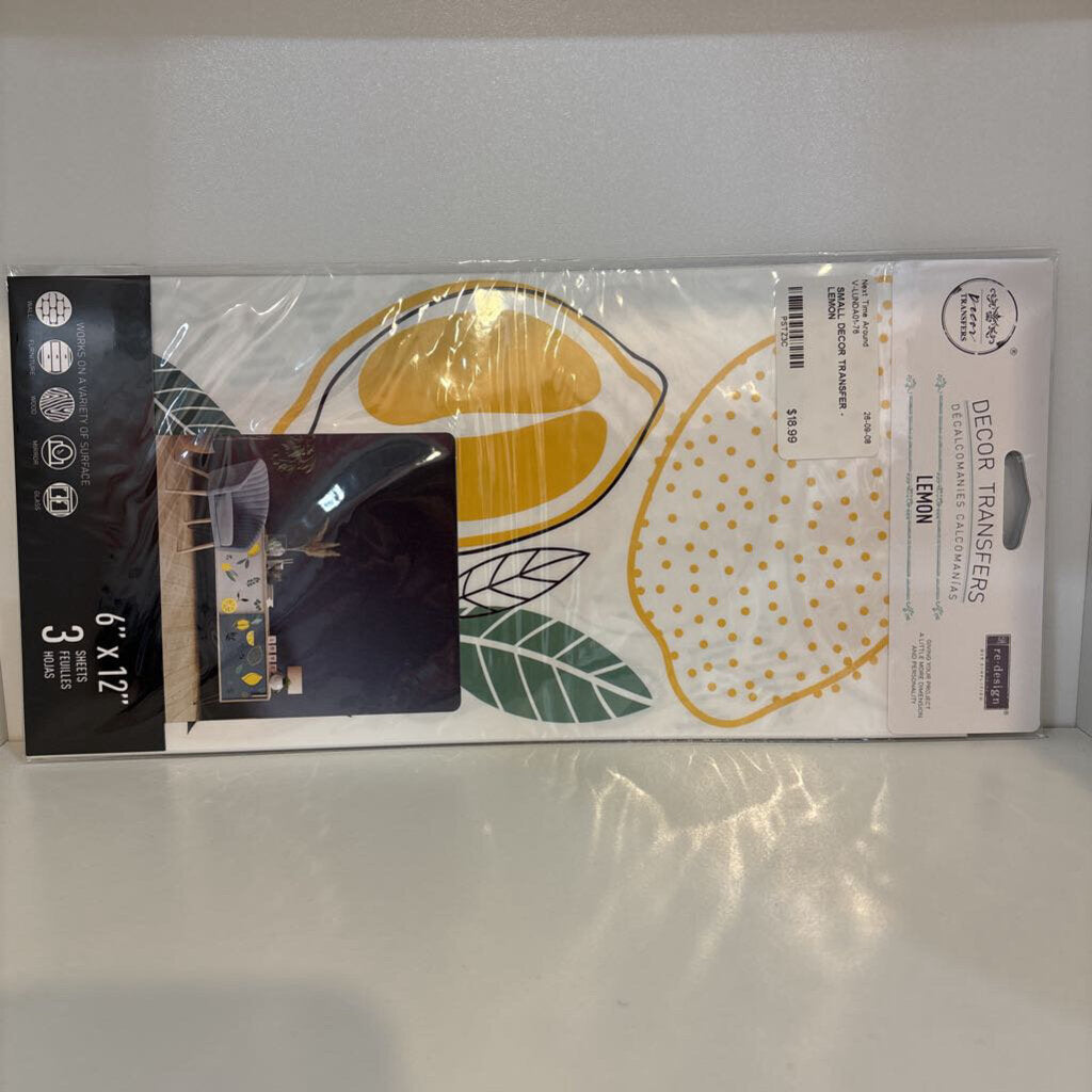 SMALL DECOR TRANSFER - LEMON