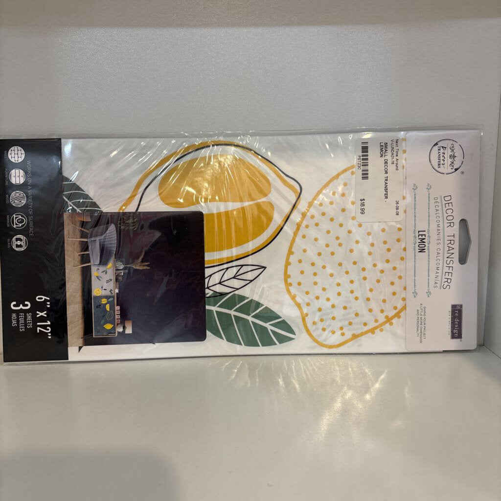SMALL DECOR TRANSFER - LEMON