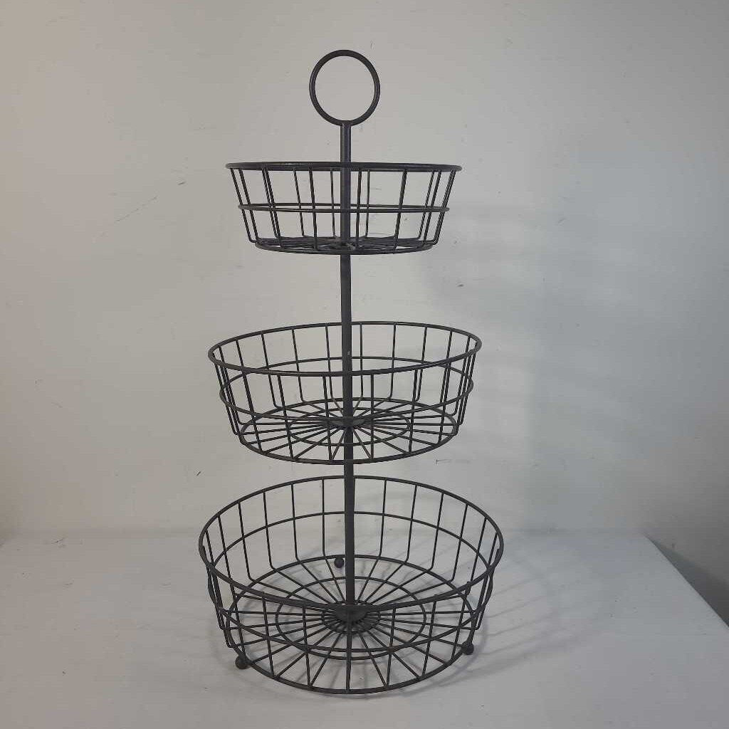 3-TIER WIRE FRUIT BASKET