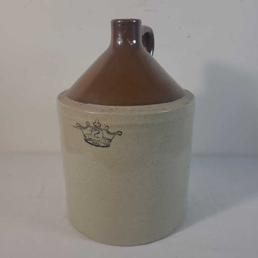 2 GAL CROWN STONEWARE JUG