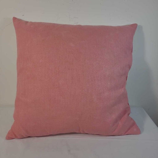 DOUBLE SIDED DOWN FILLED PILLOW PINK/TAUPE