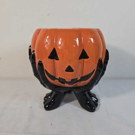 CERAMIC PUMPKIN PLANTER