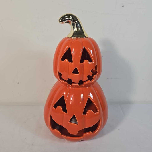 CERAMIC STACKED PUMPKINS