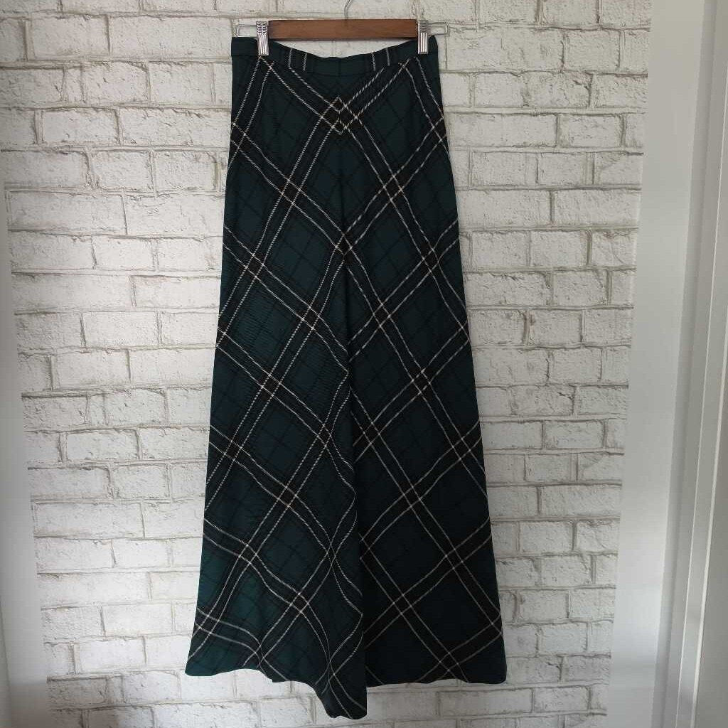 Vintage HOLT RENFREW Wool Plaid (McLean Tartan) Maxi Skirt