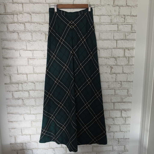Vintage HOLT RENFREW Wool Plaid (McLean Tartan) Maxi Skirt