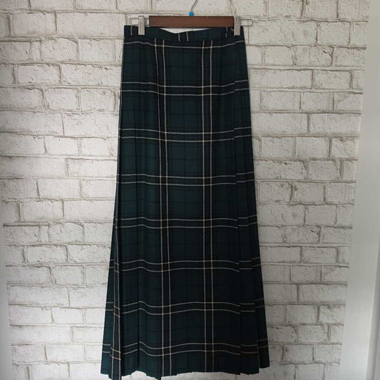 Vintage HIGHLAND QUEEN Plaid (McLean Tartan) Wool Maxi Kilt