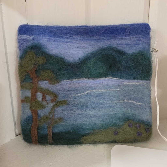 Handmade Wool Painting Unframed - Canadiana