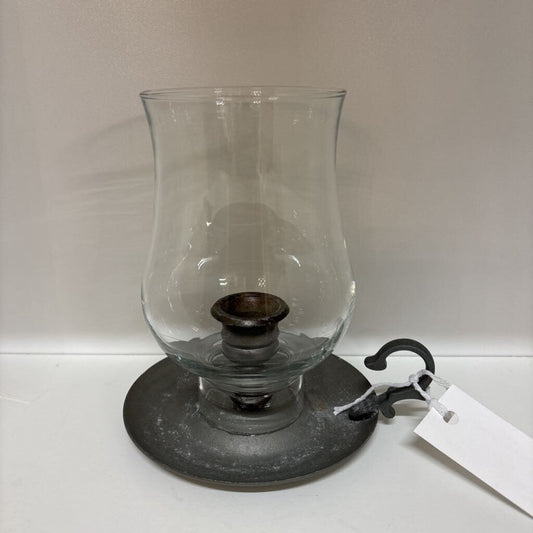 Pewter Hurricane Candle Holder