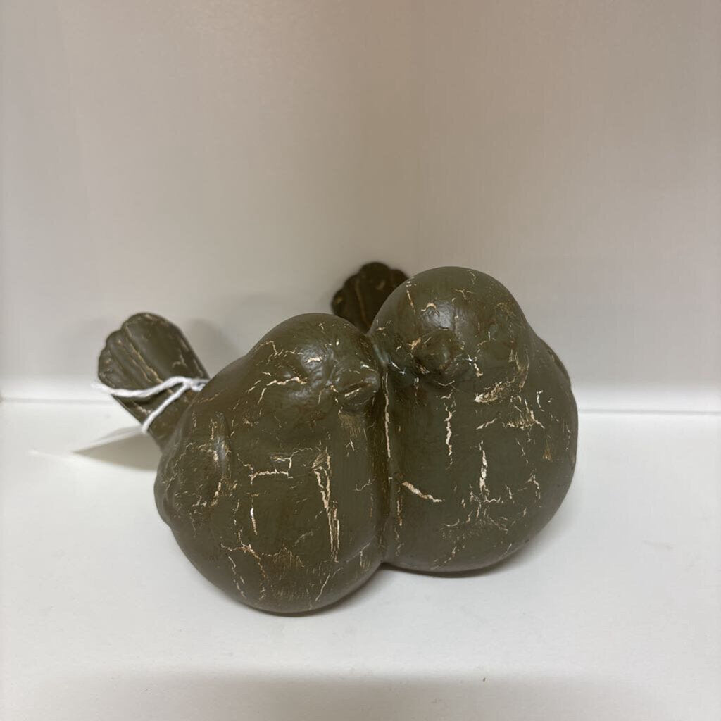 Green Crackle Bird Duo