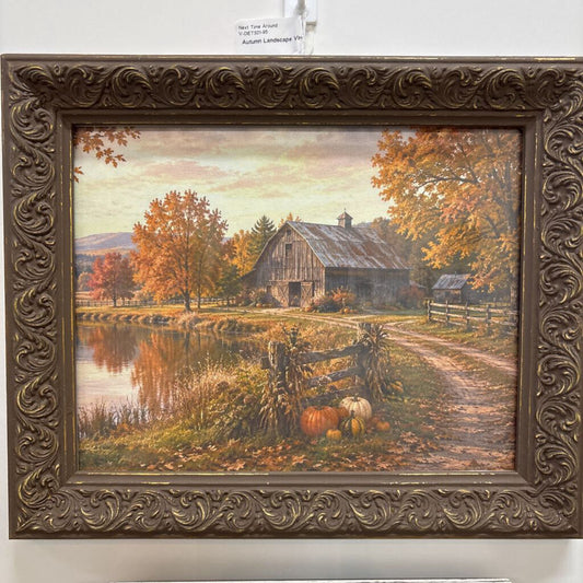 Autumn Landscape Vintage Frame