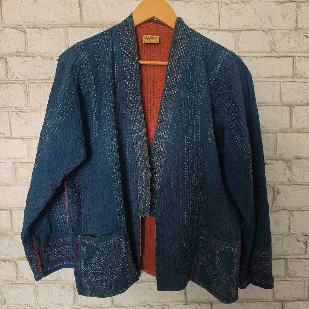 *RARE* Vintage ANOKHI for SARAH CLOTHES Jacket with Kantha Stitching