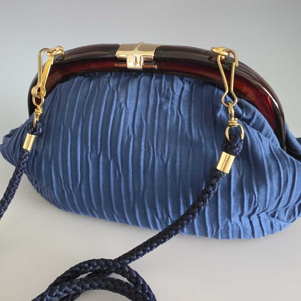 1960s Italian Purse REGHI ITALY Faux Amber "Lucite" Frame