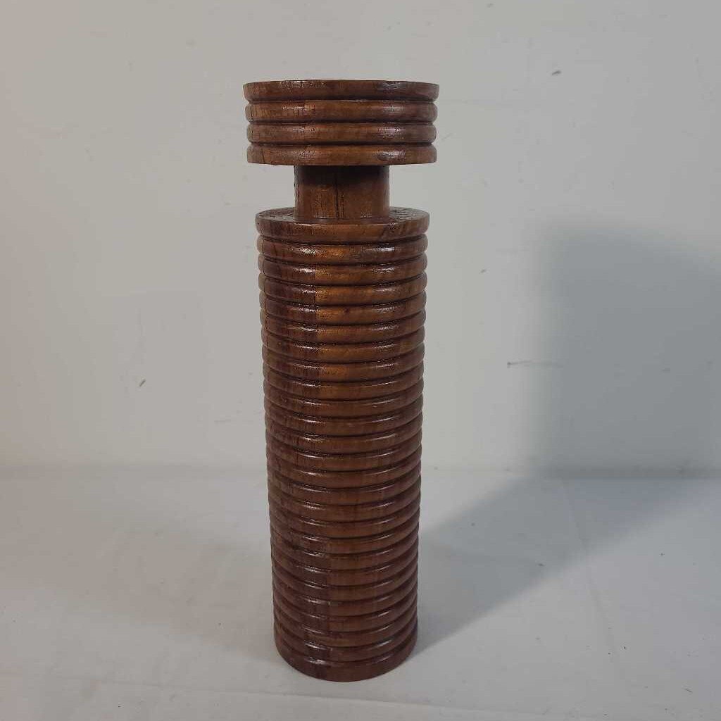 WOODEN CANDLE HOLDER