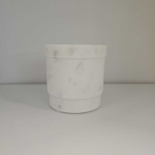 CS CANDLES BEESWAX MARBLE WHITE 8