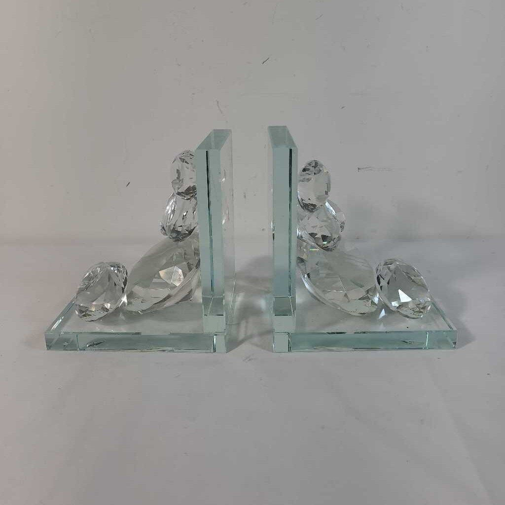PR GLASS BOOKENDS