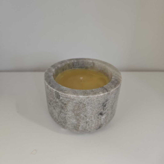 CS CANDLES BEESWAX MARBLE BROWN 6