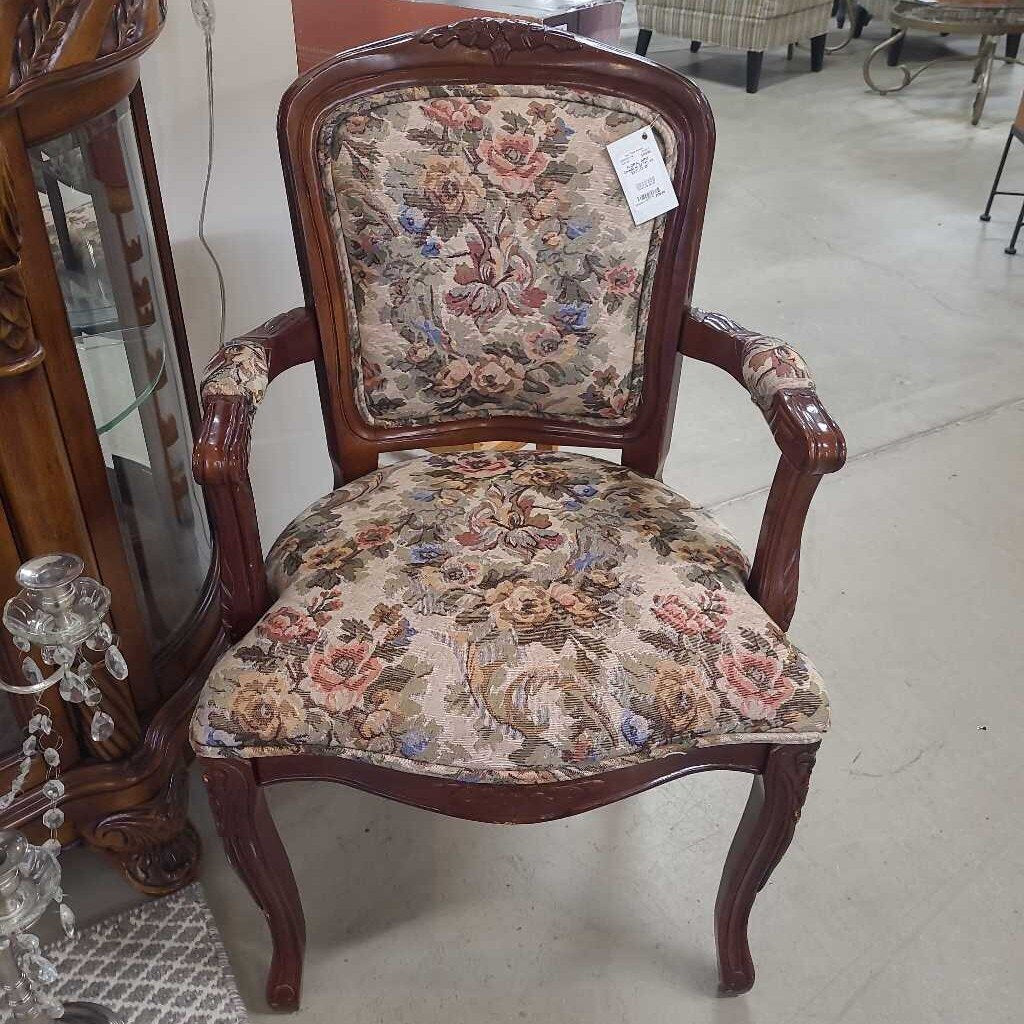 FLORAL ARM CHAIR
