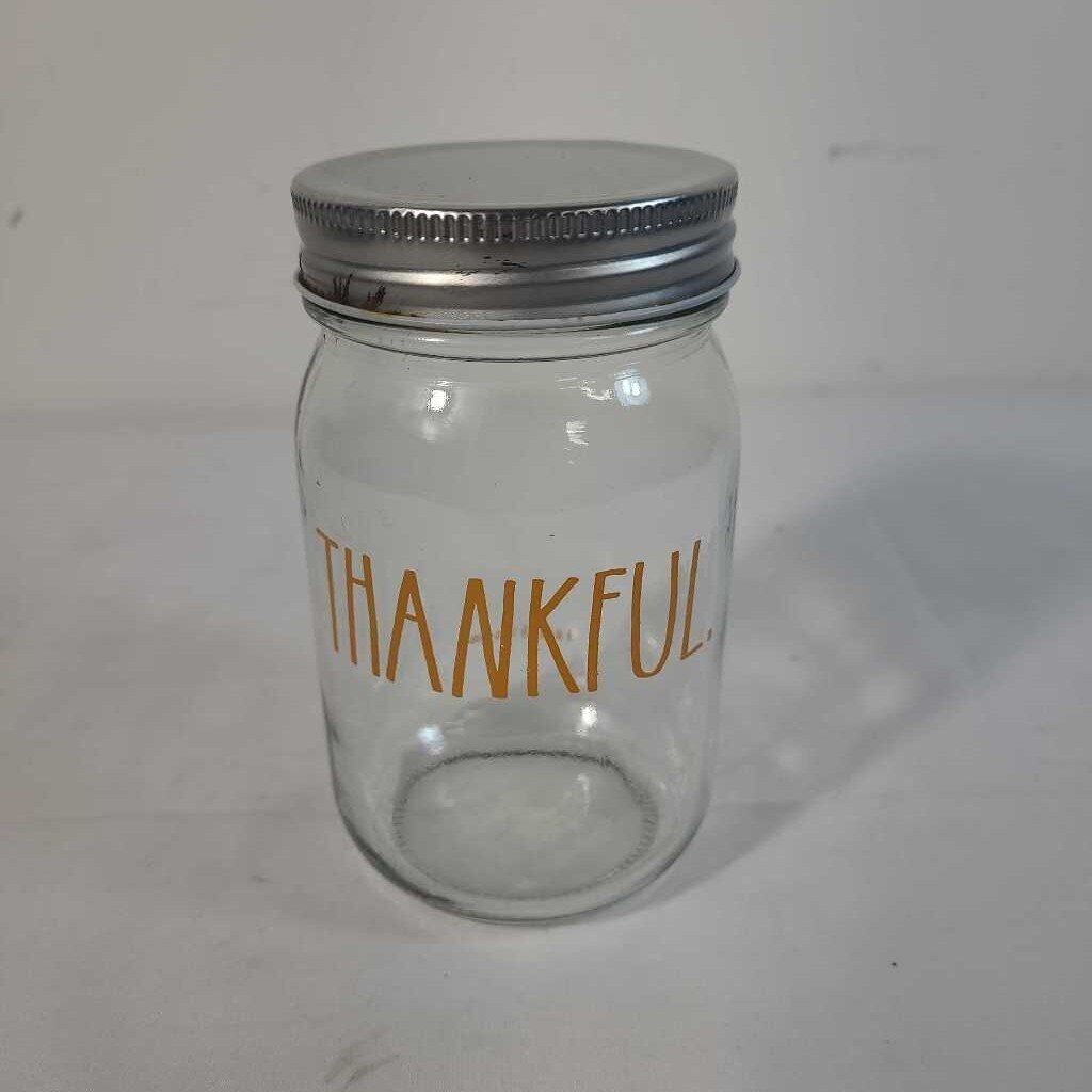 RAE DUNN THANKFUL JAR