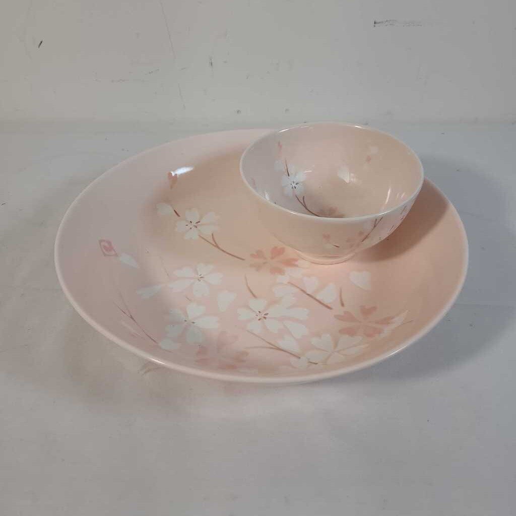 CHERRY BLOSSOM BOWL & DIP DISH